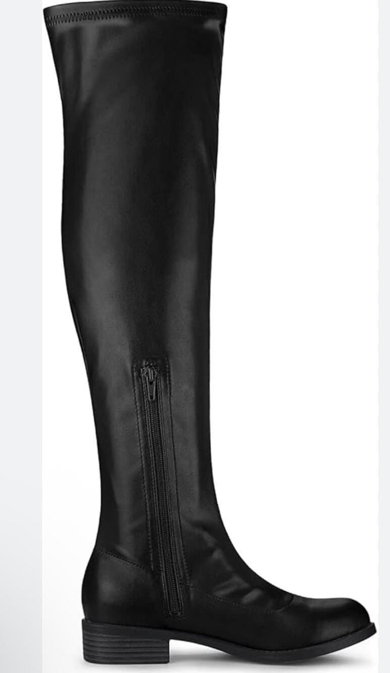Allegra K Thigh High Boots Low Block Heel Over the Knee size 9 $59 retail NWOT